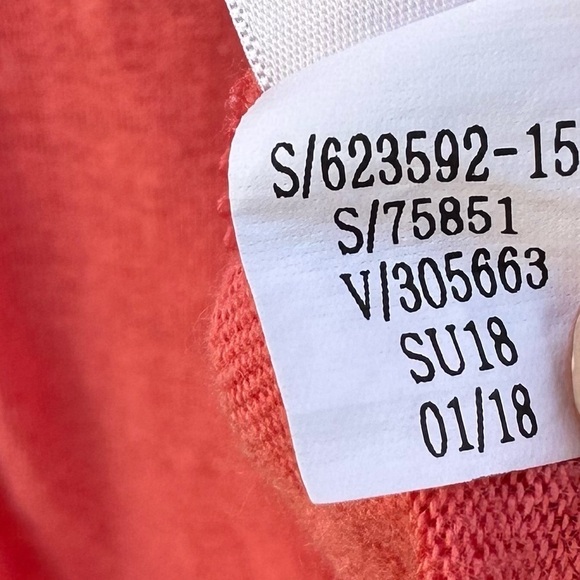 Athleta Knot Zephyr Tank Top Coral 100% Linen Sz S - Picture 10 of 11